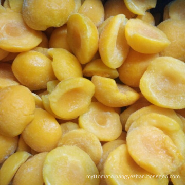 Frozen apricot halves peeled and blanched